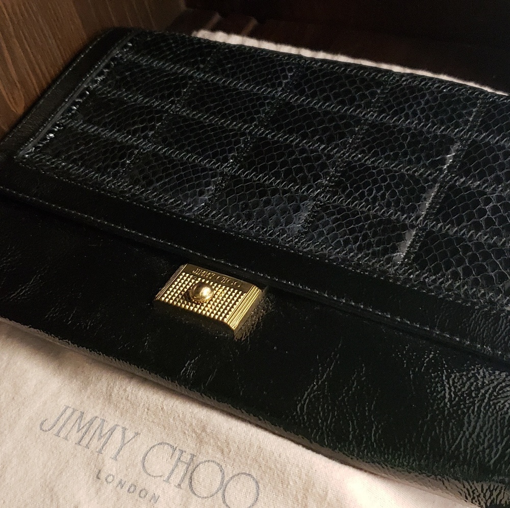 Jimmy Choo snakeskin handbag